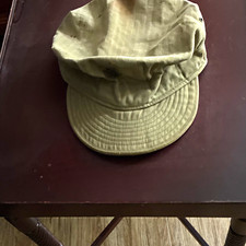 WWII/Korea USMC Cap with Brim Small size. picture