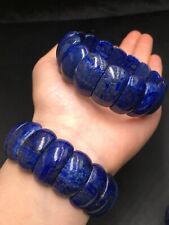 Natural Blue Lapis Lazuli Stone Quartz Crystal Gems Bangle Bracelet Reiki Gift  picture