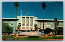 Santa Anita ARCADIA California CA BEAUTIFUL Landscaping US Flag VINTAGE Postcard picture