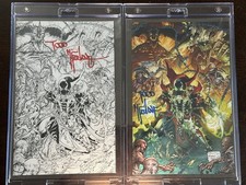 FREE SHIPPING Diablo Immortal x Spawn Color & BW 1 of 850 Signed by McFarlane picture