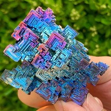 139G ram Bismuth rainbow crystal elementBi gemstone Mineral specimen healing picture
