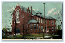 1911 Building of Mt. Vernon High School Indiana IN Antique Posted Postcard picture