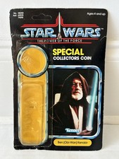 STAR WARS BEN OBI WAN KENOBI POTF CARDBACK W ATTACH BUBBLE KENNER VINTAGE 1984 picture