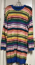 Love Moschino Rainbow Striped Logo Sweater Dress picture