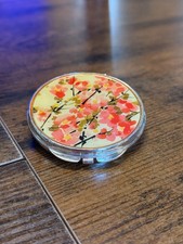 Rare VTG Vera Neumann Double Sided Mirror Compact Signed ~ Excellent Cond. picture
