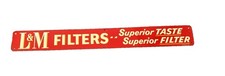Vintage L&M FILTERS Superior TASTE Superior FILTERS SIGN Advertising Cigarette picture