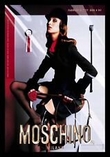 2000 Moschino Fashion Clothing Vintage PRINT AD Equestrian Outfit Model Sexy  picture