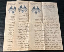 WWI AEF Letter 💜 Batt B 103 FA thankful for armistice, mud everywhere, mail. picture