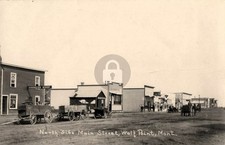 Wolf Point MT Montana North Side of Main Street View RPPC Photo Postcard COPY picture