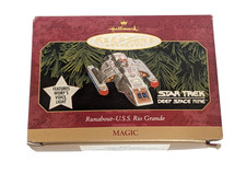 1999 Hallmark Keepsake Star Trek DS9 Runabout U.S.S. Rio Grande Magic Ornament picture