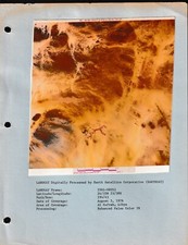 JN 1976 LANDSAT Satellite Photo – Al Kufrah Libya Desert Infrared Survey picture