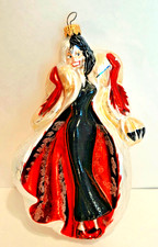 Christopher Radko Cruella de Vil from  Disneys 101 Dalmatians ornament 7-1/2