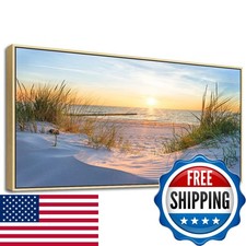 MHARTK66 Framed Wall Art Living Room Modern Wall Decor Bedroom Beach Landscapes picture