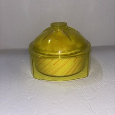 Vtg Rare 1960's Koscot Interplanetary Dreamy Yellow Acrylic Dusting Powder picture