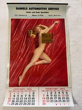 Original 1954 Marilyn Monroe Calendar  'A New Wrinkle'  Tom Kelley Western Litho picture