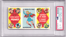 1966 COMIC BOOK FOLDEES SUPERGIRL ROOKIE CARD #13 PSA 6 SUPERMAN picture