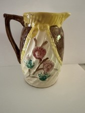 antique majolica pitcher, 6.5 Inches picture