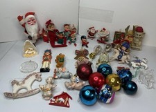 Vintage Christmas Decoration Ornament Lot Bent Knee Pixies MCM Era picture