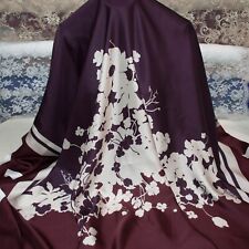 Dries Van Noten authentic pure silk twill fabric Flowers Made in Italy 150x145cm picture