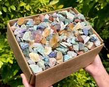 20 lb Wholesale Assorted Rough Gemstone Chips Box - CRAZY CHEAP Raw Crystals picture