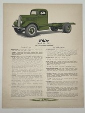 1939 WHITE MOTOR COMPANY Model 750 Specifications Standard Equipment Brochure picture