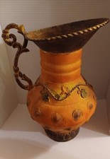 Vintage Beautiful Mixed Material Made  Pitcher In Good Condition picture