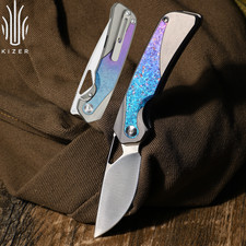 Kizer Topsail EDC Folding Pocket Knife S45VN Blade Titanium Handle Ki3735A1 picture