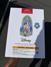 Hallmark Keepsake 2026 Disney Christmas Cinderella Castle Light Up Tree Topper picture