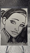 2021 Topps Star Wars Bounty Hunters Padme Amidala Sketch Card by Rich Molinelli picture