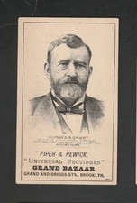 1880s HD2A Presidents Trade Card - Civil War General Ulysses S Grant picture