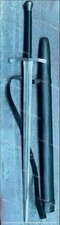 Custom Hand-Forged Damascus Steel Viking Long Sword Battle Ready With Scabbard. picture