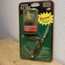 VTG 1990s Schrade USA Old Timer 34OT Stockman Knife W Care Kit Sealed NOS Derlin picture