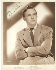 AMERICAN  HANDSOME ACTOR BYRON BARR,  SIGNED VINTAGE STUDIO PHOTO picture