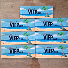 Lot Of 7 Carnival Cruise Line VIFP Club Can Slap Can/ Bottle Wrap. Never Used picture