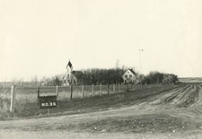 Upland Pasture Catholic Church Mission Elbowoods ND 1950s or earlier Old Photo picture