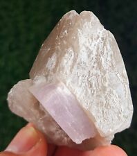 535carats Amazing piece of loustrous pink kunzite specimen crystal on quartz picture
