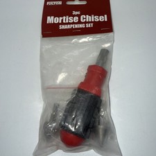 Fulton 3 Pc Mortise Chisel Sharpening Set Brand New Up To 1/2 Inch A16 picture
