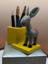 Vintage Donkey Mule Burro Germany Vebholzwaren Pencil Holder Granny Core Kitchy picture