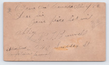 1882 W.T. Brunnell Confectioners Journal Postal Card Ottawa Ontario Canada picture