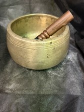 Antique Singing Bowl, Tibetan Meditation Bowl, Vintage Buddhist bowl 7