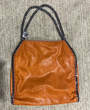 Stella McCartney Falabella Burnt Orange Shaggy Deer Tote Chain Shoulder Bag picture
