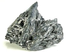 Stibnite Crystal Blades with Dolomite Qinglong Mine China 337g Mineral Specimen picture