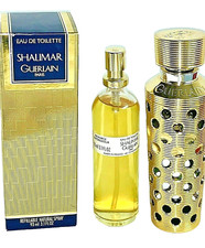 Shalimar Guerlain Refillable Gold Case + EDT 3.1 oz New in Box Original Vintage picture