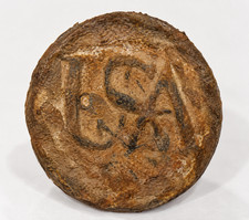 Revolutionary War Continental Army USA Pewter Coat Button RR Auction Provenance picture