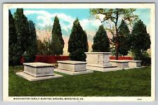 Wakefield VA- Virginia, Washington Family Burying Ground, Vintage Postcard picture