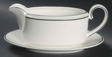 Wedgwood Blanc Et Noir Gravy Boat & Underplate 3945379 picture