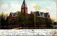 Fargo ND High School 1907 Downtown View Undivided Back Postcard picture