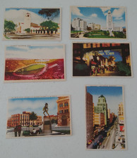 Vintage Lot of 6 Mini Souvenir Printed Image Cards Los Angeles 5.5 cm x 8.5 cm picture