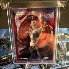 2026 Topps Star Wars Chrome Omega Red Refractor 3/5 True Red picture