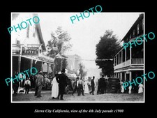 Sierra City California The 4Th July Parade c1900 Large Historic Old Photo picture
